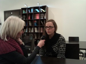 Anna Miler rozmawia z Grażyną Wielowieyską. Fot. Marta Tymińska
