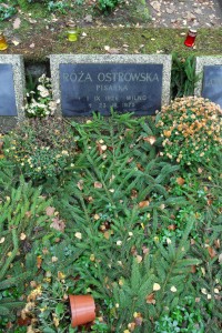 Nagrobek Róży Ostrowskiej z cmentarza Srebrzysko. Źródło: Wikipedia