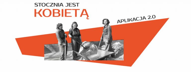 grafika aplikacji Stocznia jest kobietą