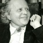 Czarno-białe zdjęcie Marie Baum w wieku 80 lat